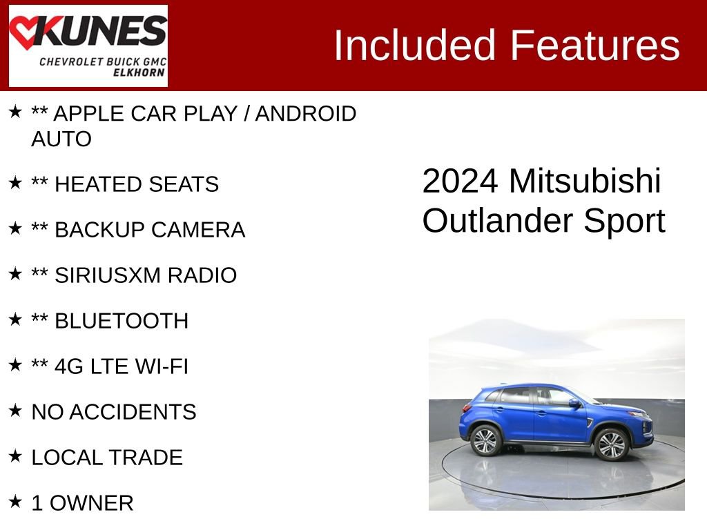 Used 2024 Mitsubishi Outlander Sport AWD image 2