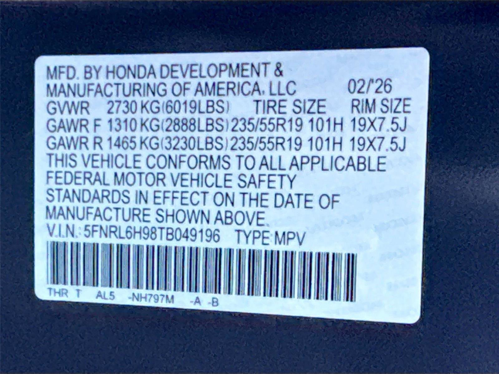 New 2026 Honda Odyssey Elite image 24