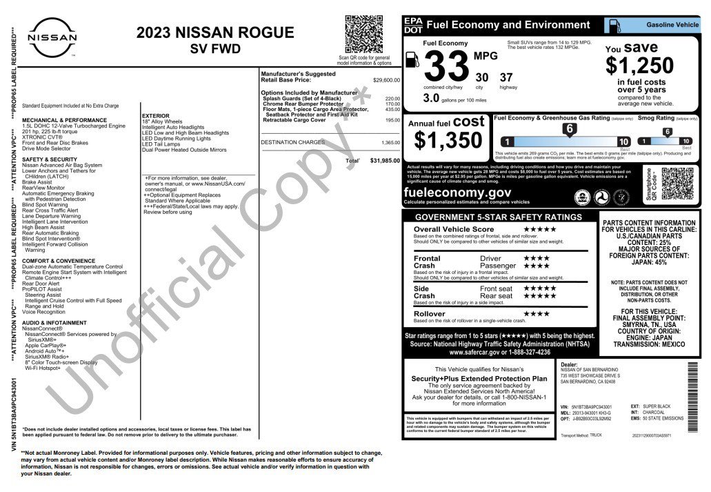 Used 2023 Nissan Rogue SV image 4