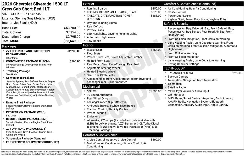 New 2026 Chevrolet Silverado 1500 LT AWD/4WD image 4