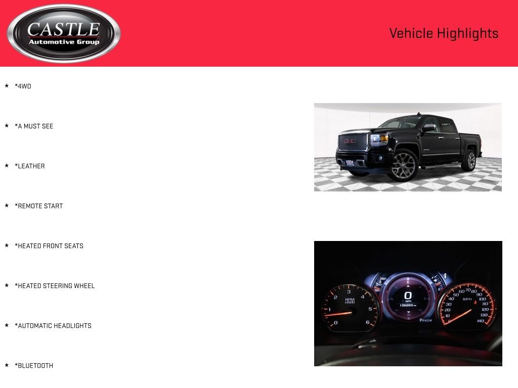 Used 2015 GMC Sierra 1500 Denali w/ Driver Alert Package image 3