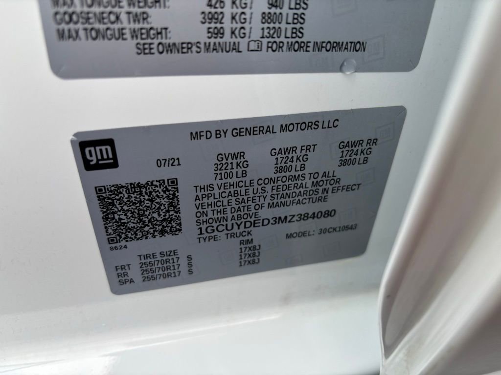 Used 2021 Chevrolet Silverado 1500 LT w/ Bed Protection Package image 14