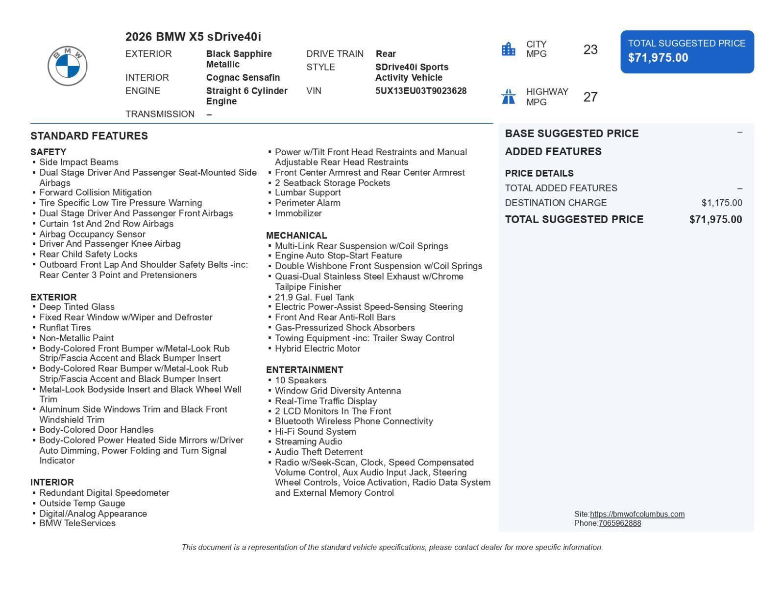 Used 2026 BMW X5 sDrive40i image 49