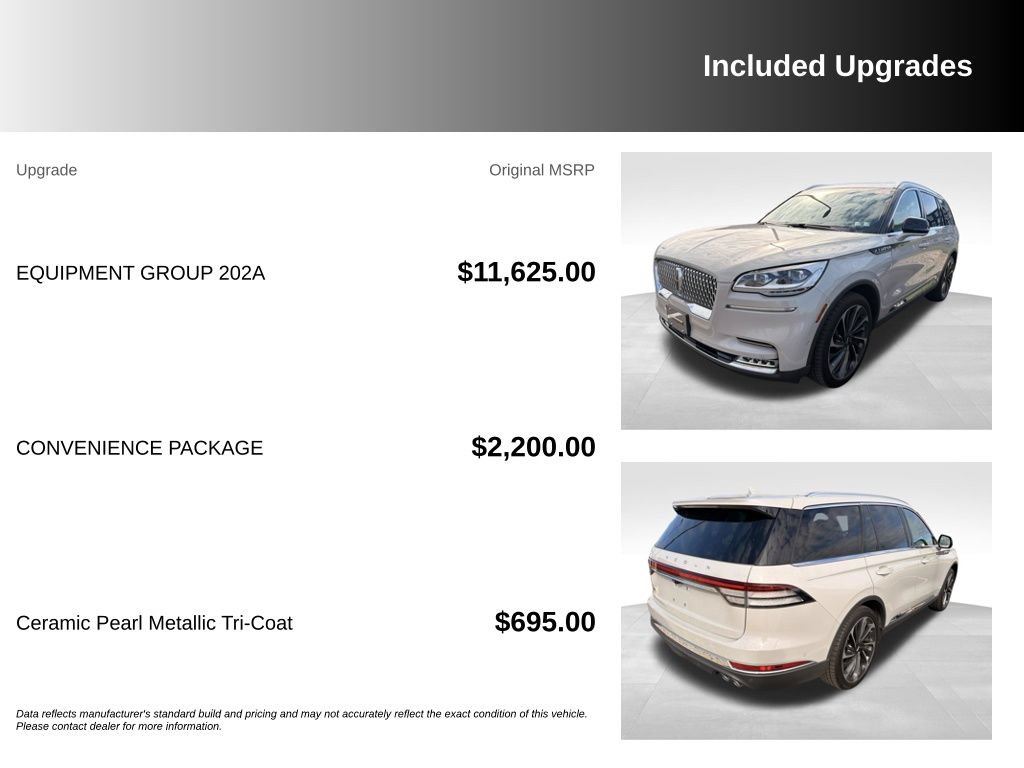 Used 2020 Lincoln Aviator Reserve w/ Equipment Group 202A AWD/4WD image 6