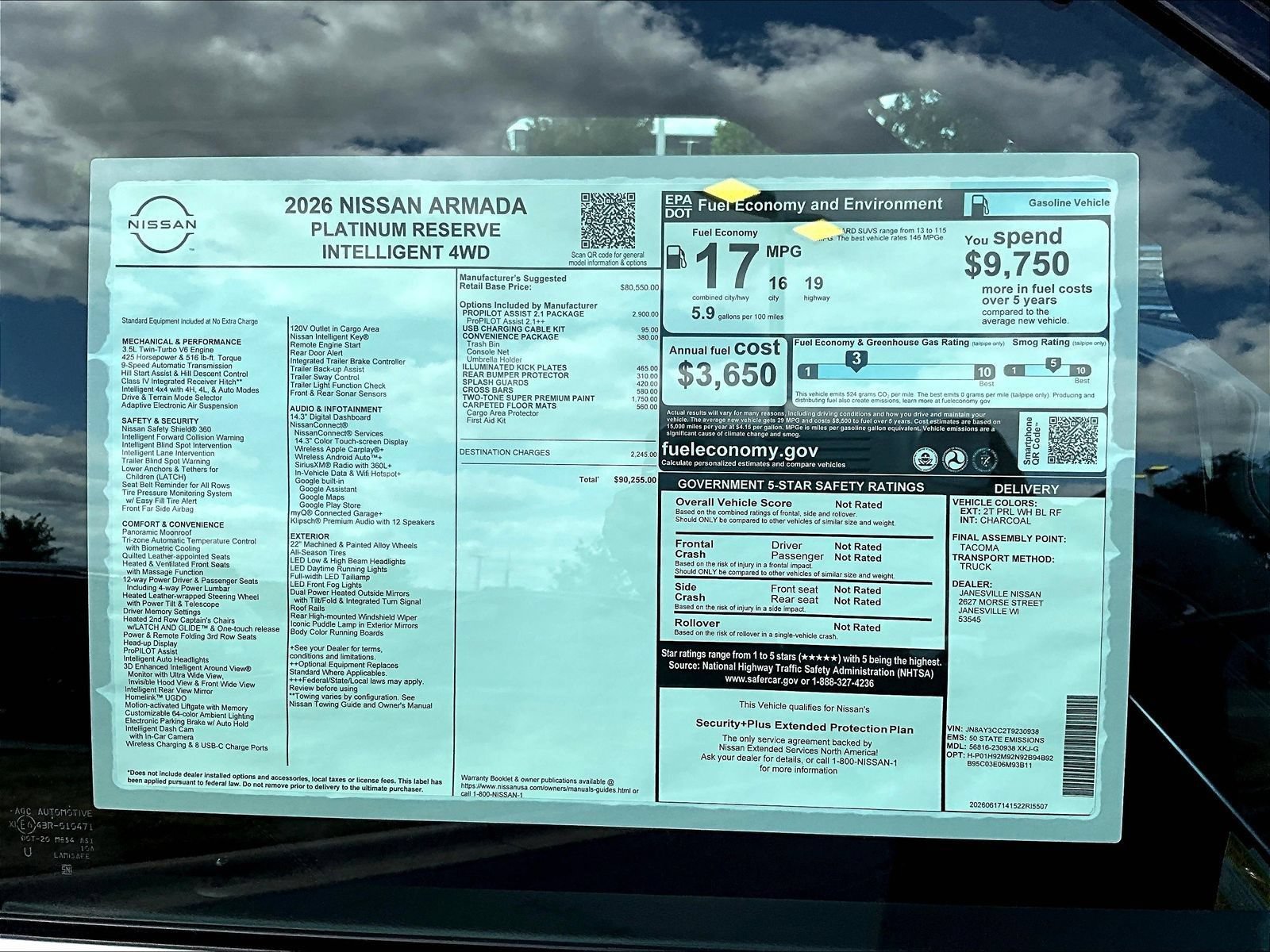 New 2026 Nissan Armada Platinum Reserve w/ Convenience Package AWD/4WD image 16