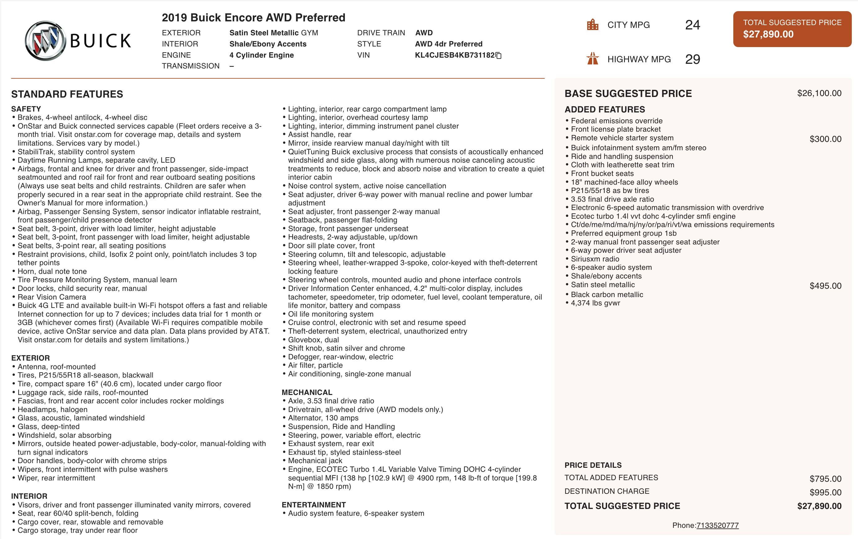 Used 2019 Buick Encore Preferred image 5