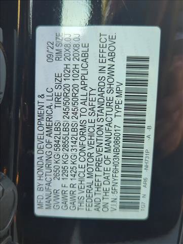 Used 2022 Honda Pilot Elite image 28