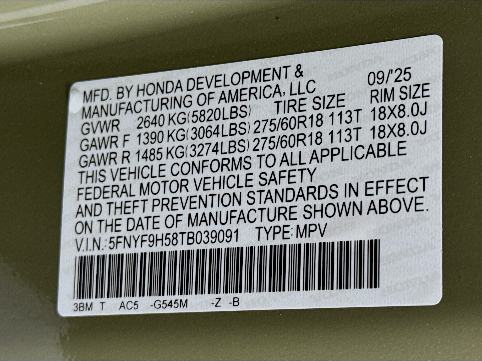 New 2026 Honda Passport TrailSport image 32
