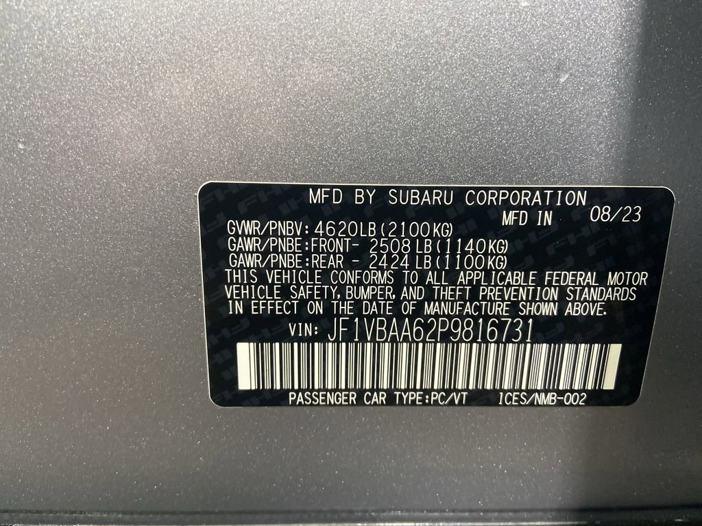 Used 2023 Subaru WRX Base image 32