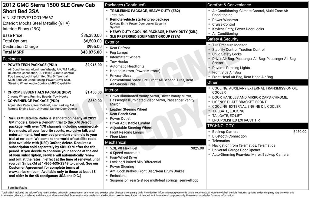 Used 2012 GMC Sierra 1500 SLE w/ Power Tech Package AWD/4WD image 38