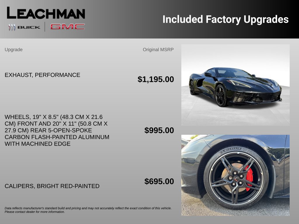 Certified 2023 Chevrolet Corvette Stingray Preferred Conv w/ 2LT RWD image 10
