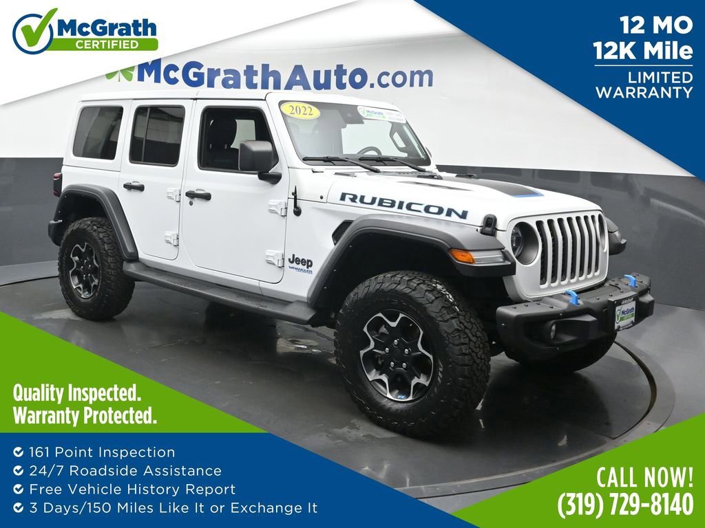 Used 2022 Jeep Wrangler Unlimited Rubicon 4xe w/ Steel Bumper Group