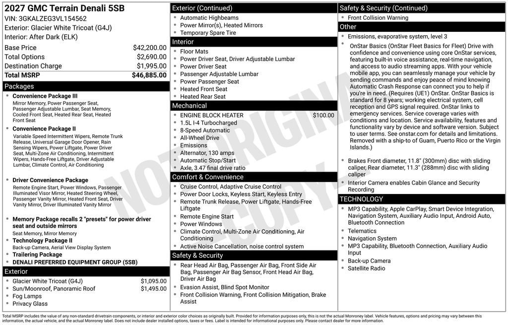 New 2027 GMC Terrain Denali AWD/4WD image 5