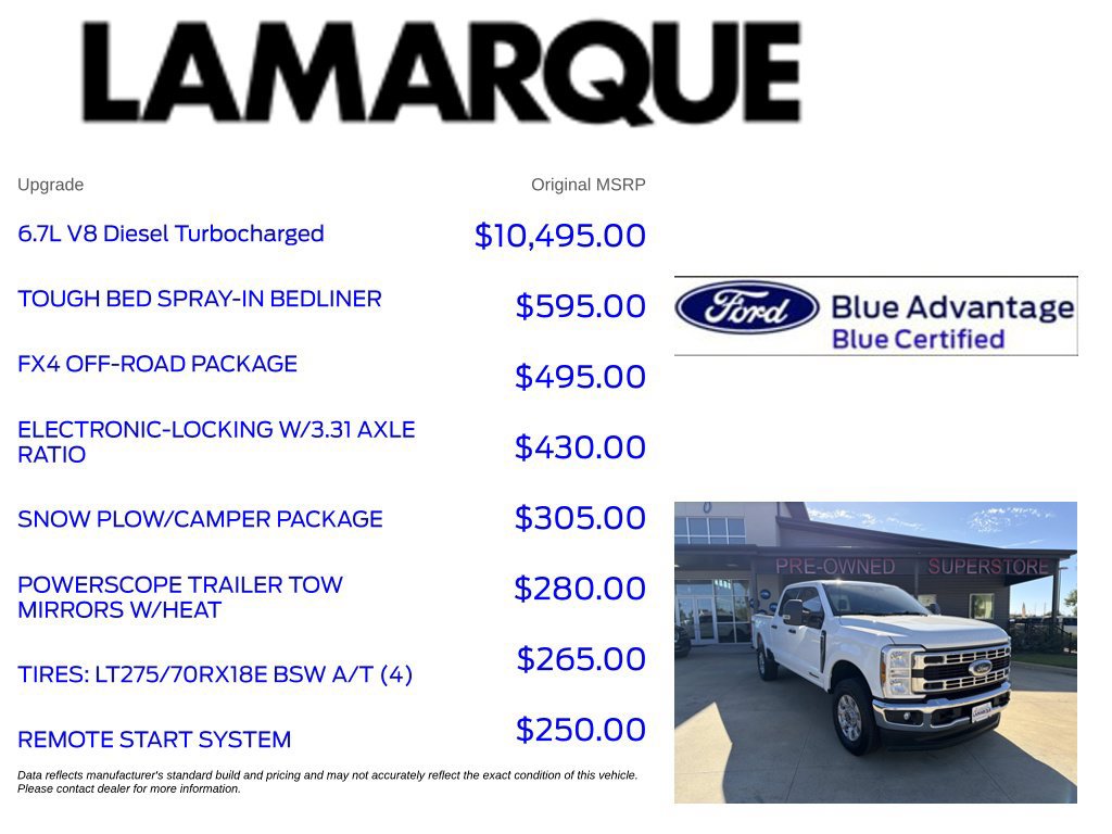 Certified 2024 Ford F250 XLT w/ FX4 Off-Road Package AWD/4WD image 10