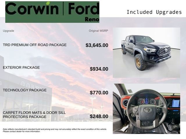 Used 2020 Toyota Tacoma TRD Off-Road w/ TRD Premium Off Road Package image 3