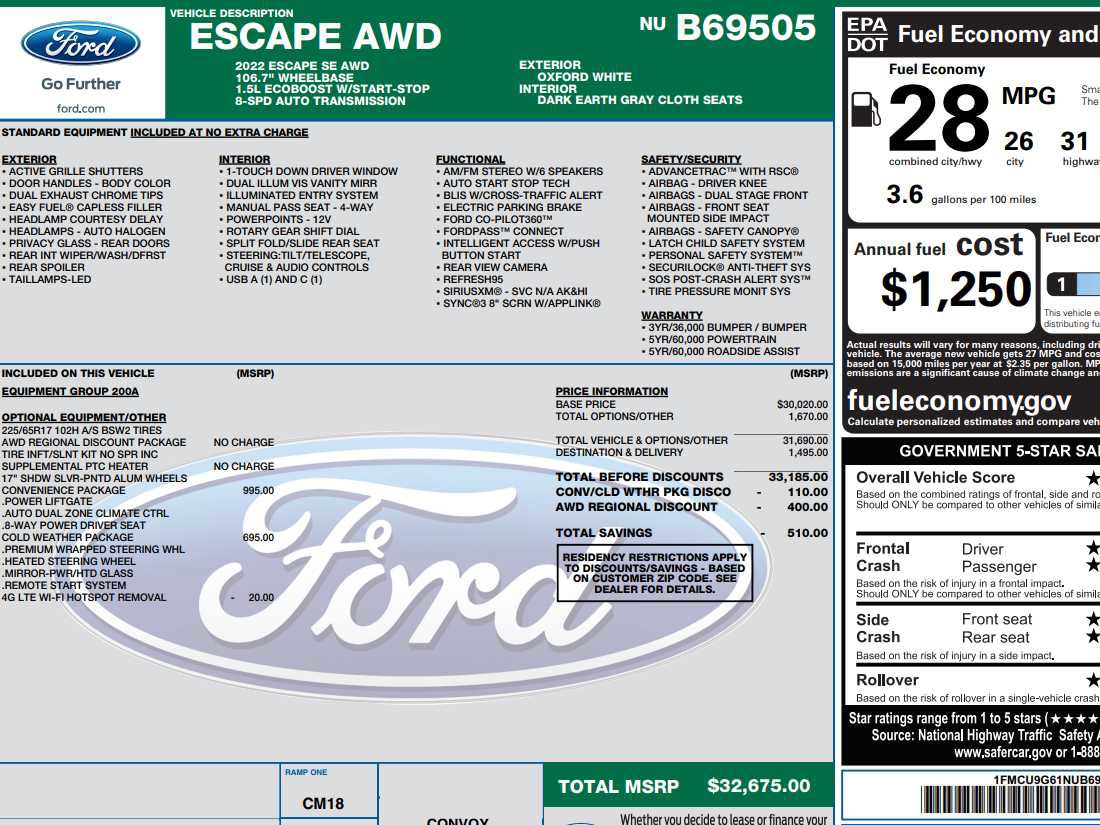 Used 2022 Ford Escape SE w/ Convenience Package image 2