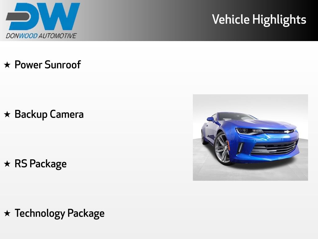 Used 2017 Chevrolet Camaro LT w/ RS Package RWD image 6
