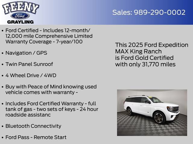 Used 2025 Ford Expedition Max King Ranch AWD/4WD image 4