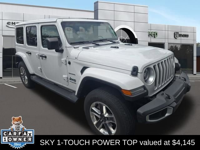 Used 2022 Jeep Wrangler Unlimited Sahara w/ LED Lighting Group image 1
