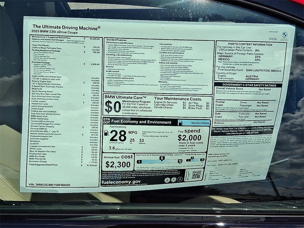 New 2025 BMW 230i xDrive Coupe w/ Premium Package image 18