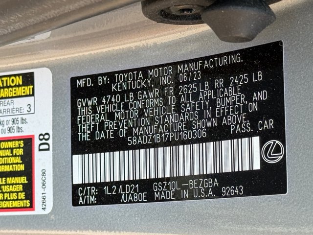Used 2023 Lexus ES 350 w/ Premium Package FWD image 36