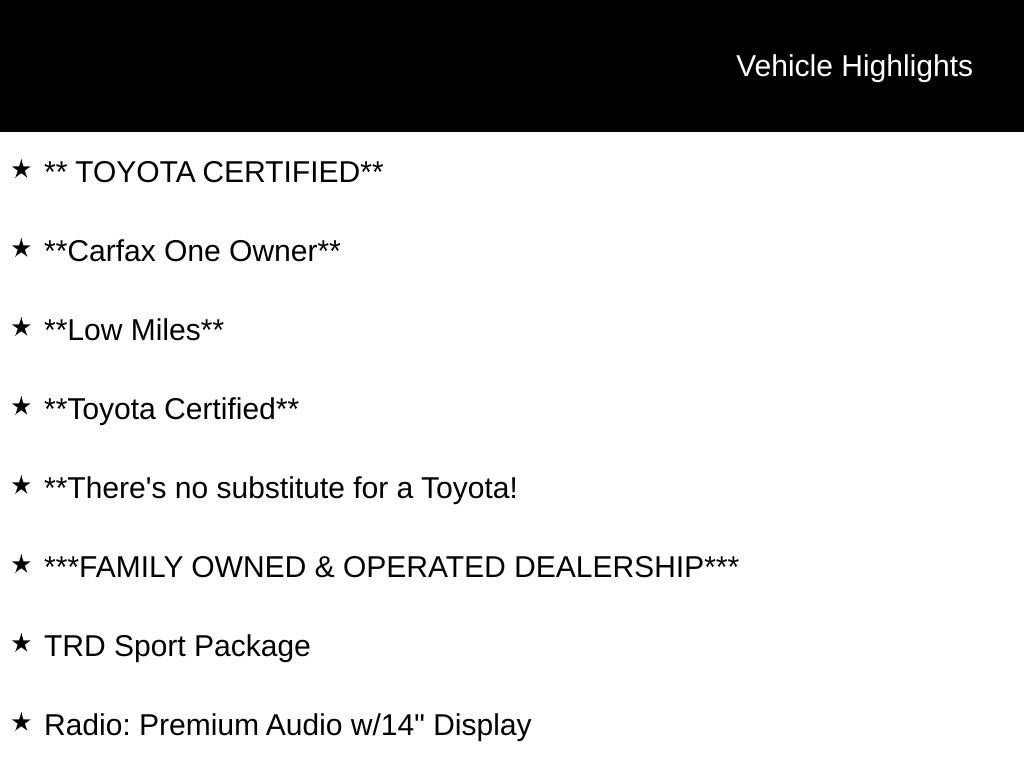 Certified 2025 Toyota Tacoma TRD Sport RWD image 28