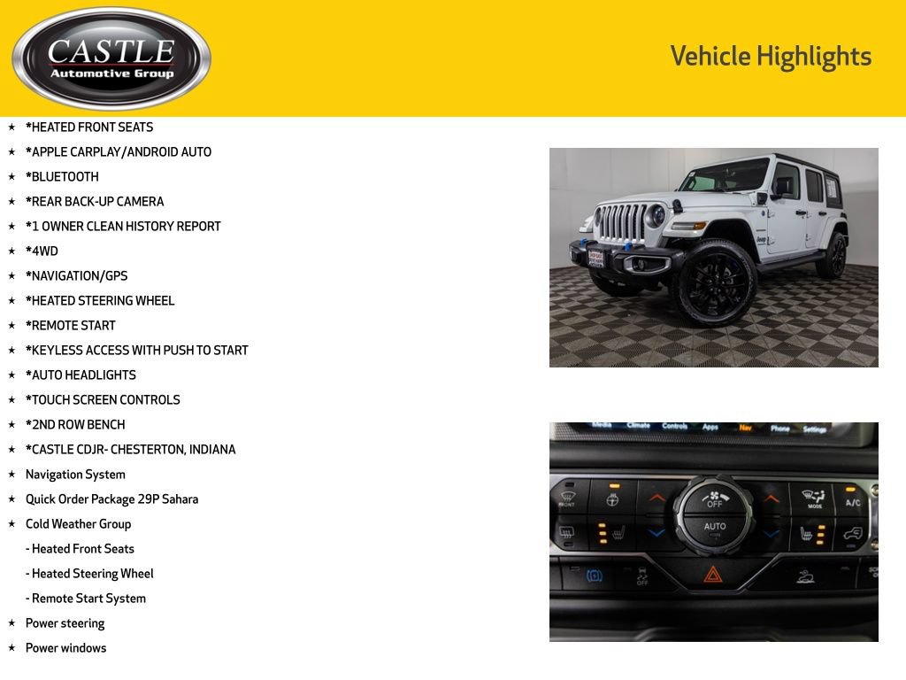 Used 2023 Jeep Wrangler Unlimited Sahara w/ Cold Weather Group AWD/4WD image 3