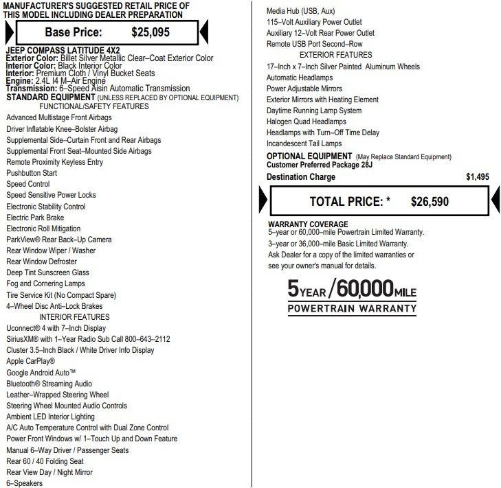 Used 2019 Jeep Compass Latitude image 2