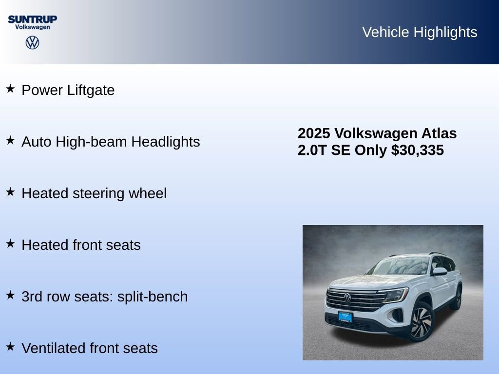 Used 2025 Volkswagen Atlas SE image 15