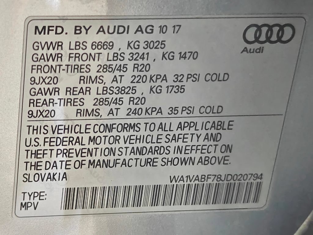 Used 2018 Audi Q7 3.0T Prestige w/ Prestige Package AWD/4WD image 77