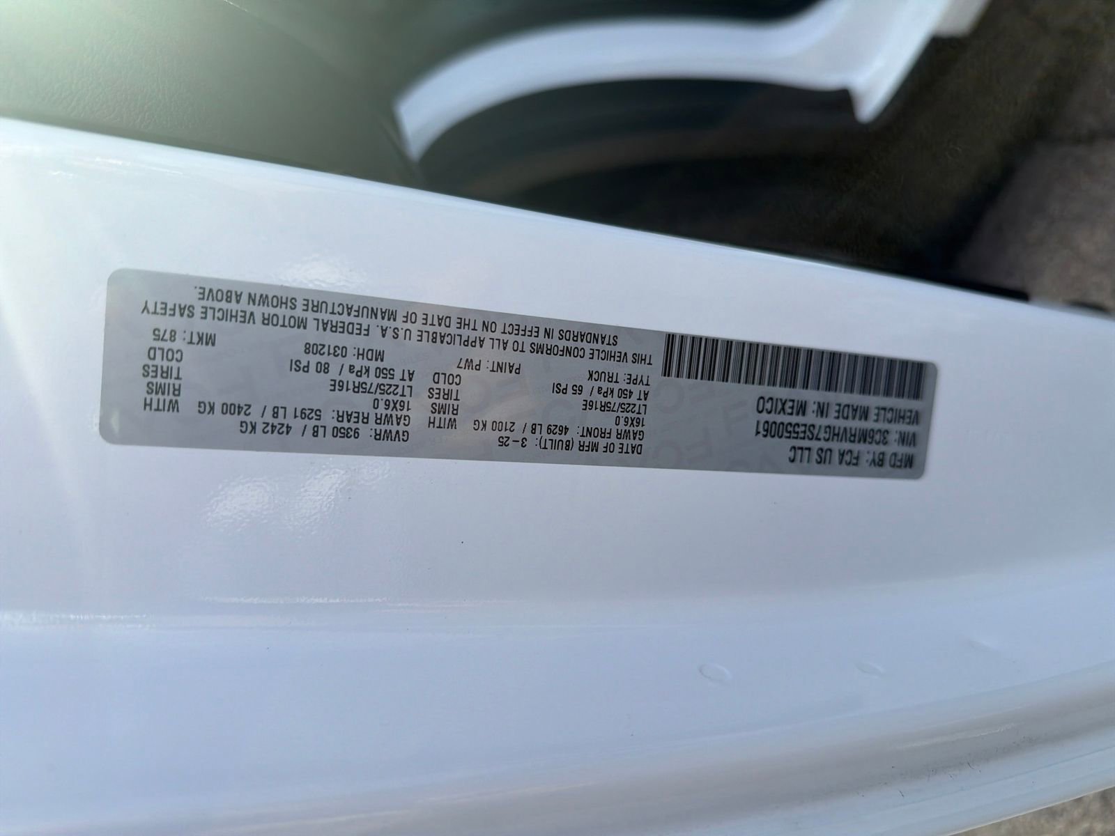 Used 2025 RAM ProMaster 3500 w/ Convenience Group FWD image 28