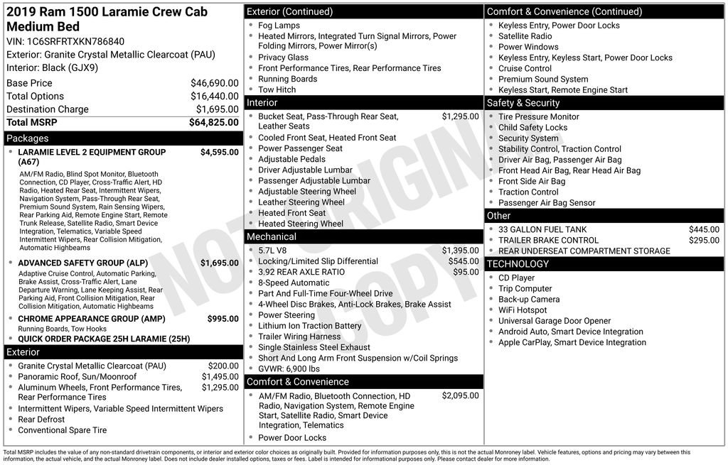 Used 2019 RAM 1500 Laramie image 39