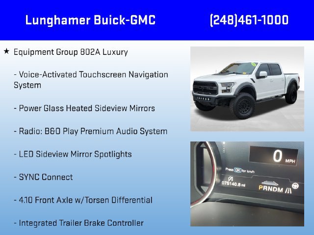 Used 2018 Ford F150 Raptor w/ Equipment Group 802A Luxury AWD/4WD image 18