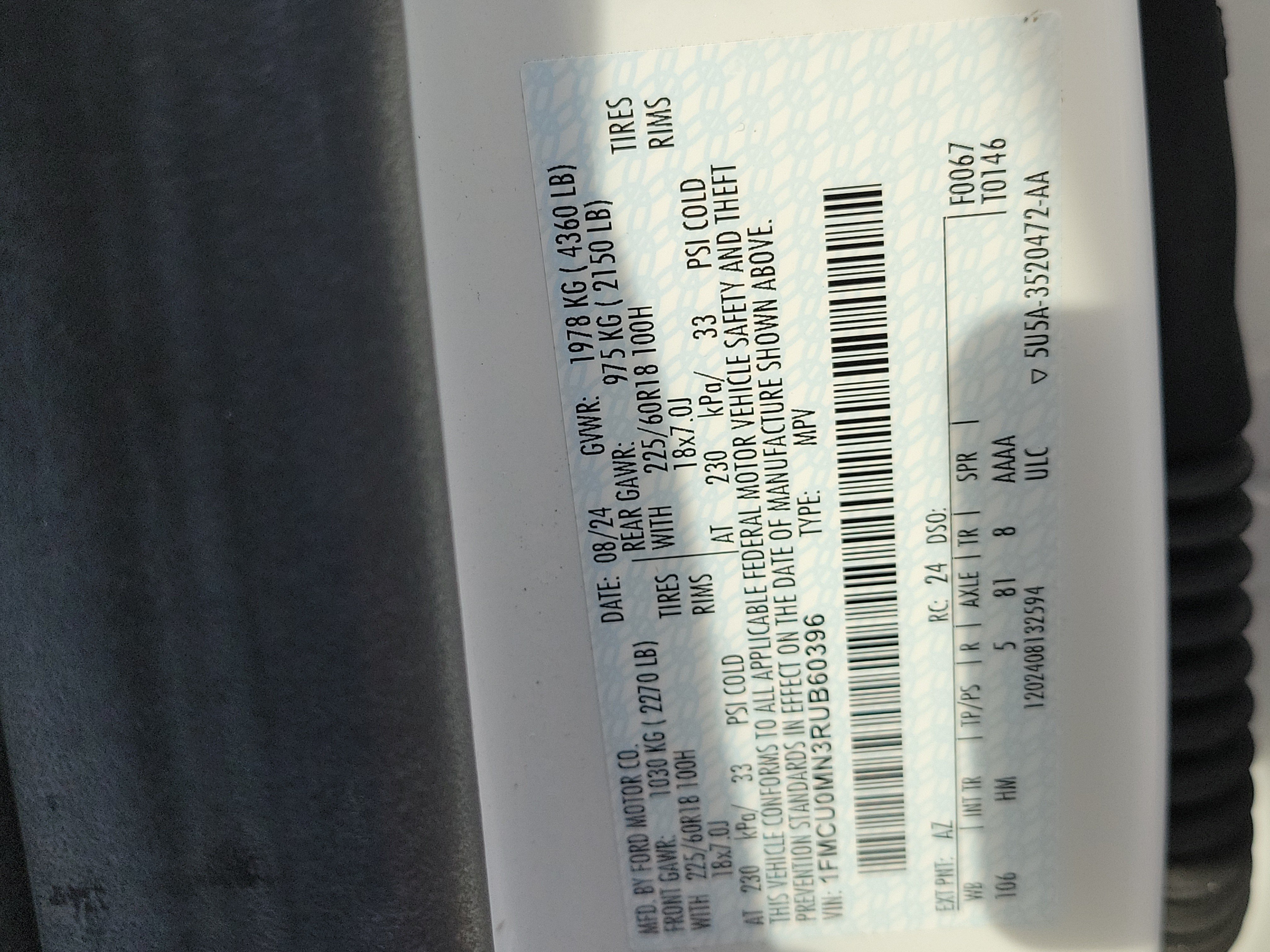 Used 2024 Ford Escape ST-Line w/ Tech Pack #1 FWD image 34
