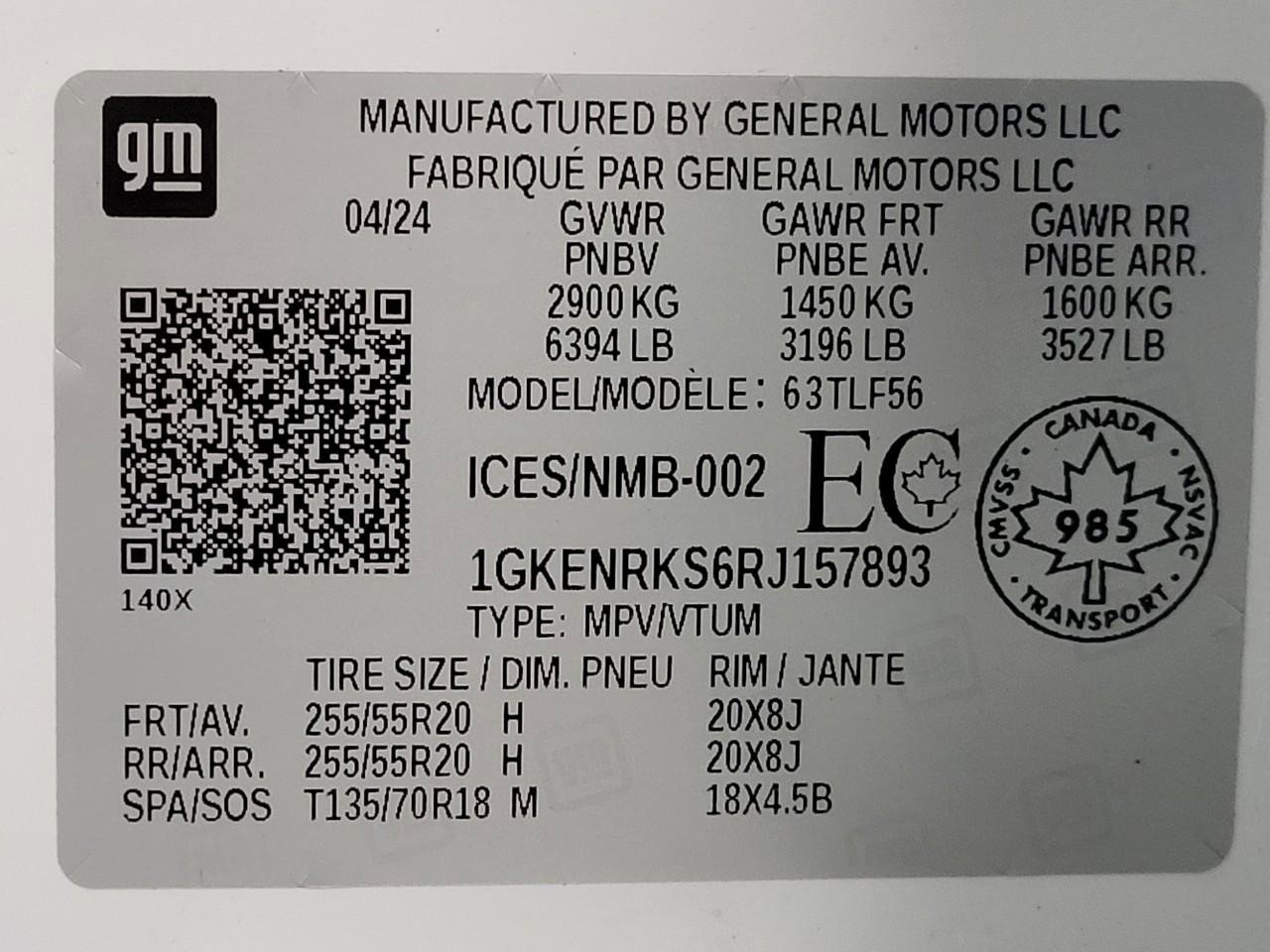 Used 2024 GMC Acadia Denali w/ LPO, Floor Liner Package AWD/4WD image 31