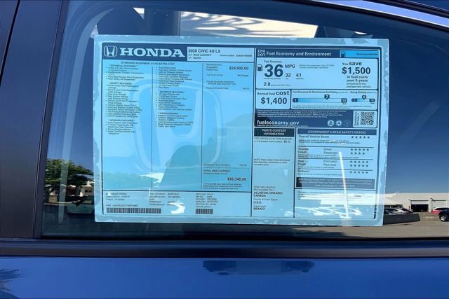 New 2026 Honda Civic LX image 14