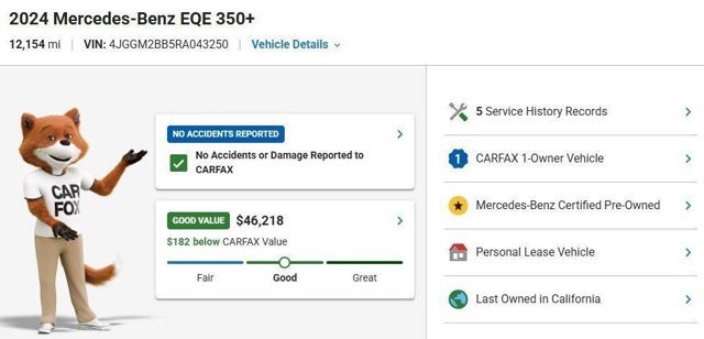 Certified 2024 Mercedes-Benz EQE 350+ SUV image 3