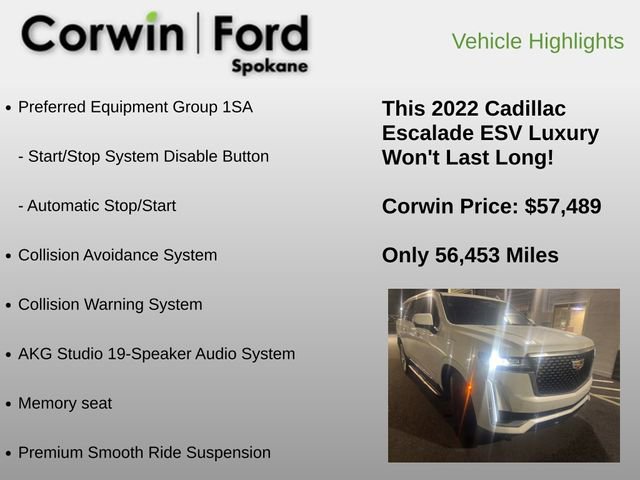 Used 2022 Cadillac Escalade ESV Luxury image 6