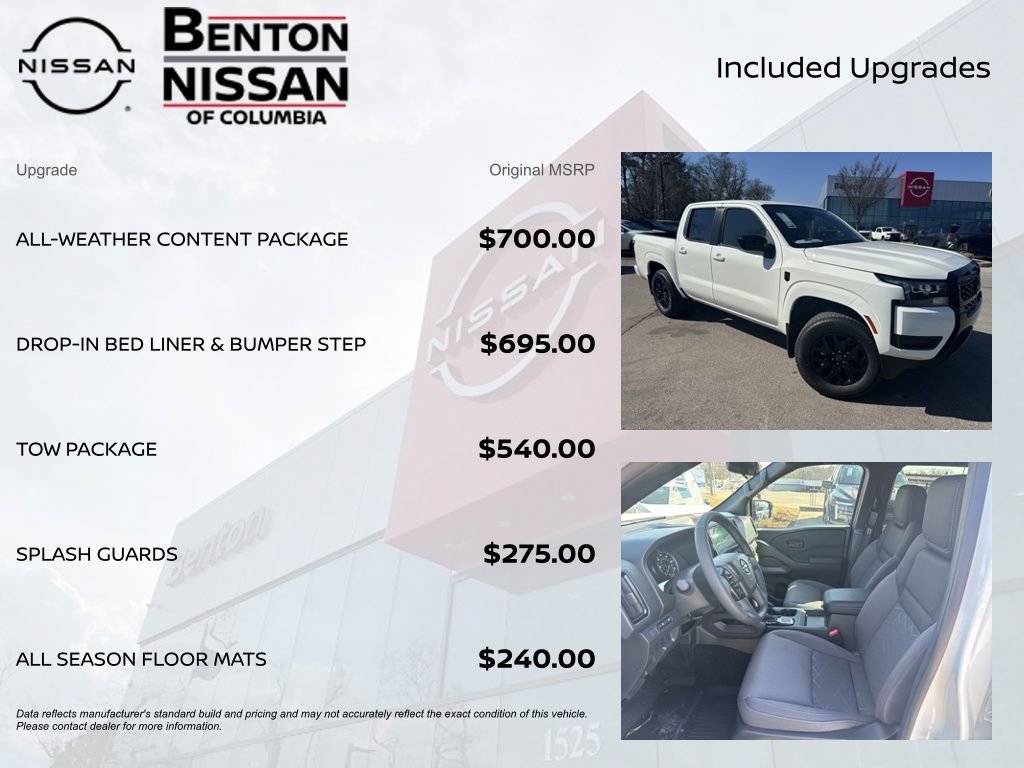 New 2026 Nissan Frontier SV w/ All-Weather Content Package AWD/4WD image 7