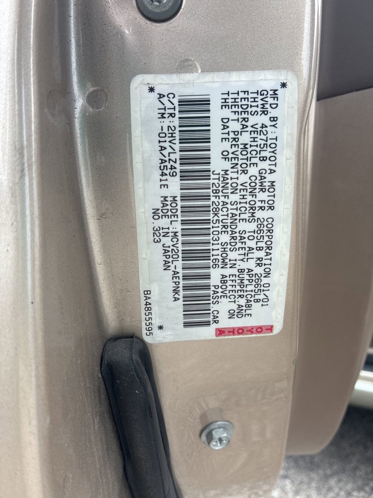 Used 2001 Toyota Camry XLE FWD image 21