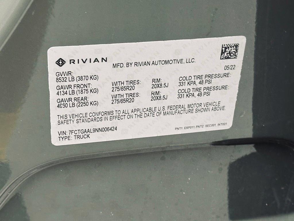 Used 2022 Rivian R1T Launch Edition AWD/4WD image 44