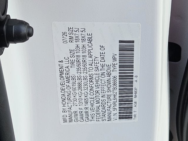 New 2026 Honda Odyssey EX-L image 18