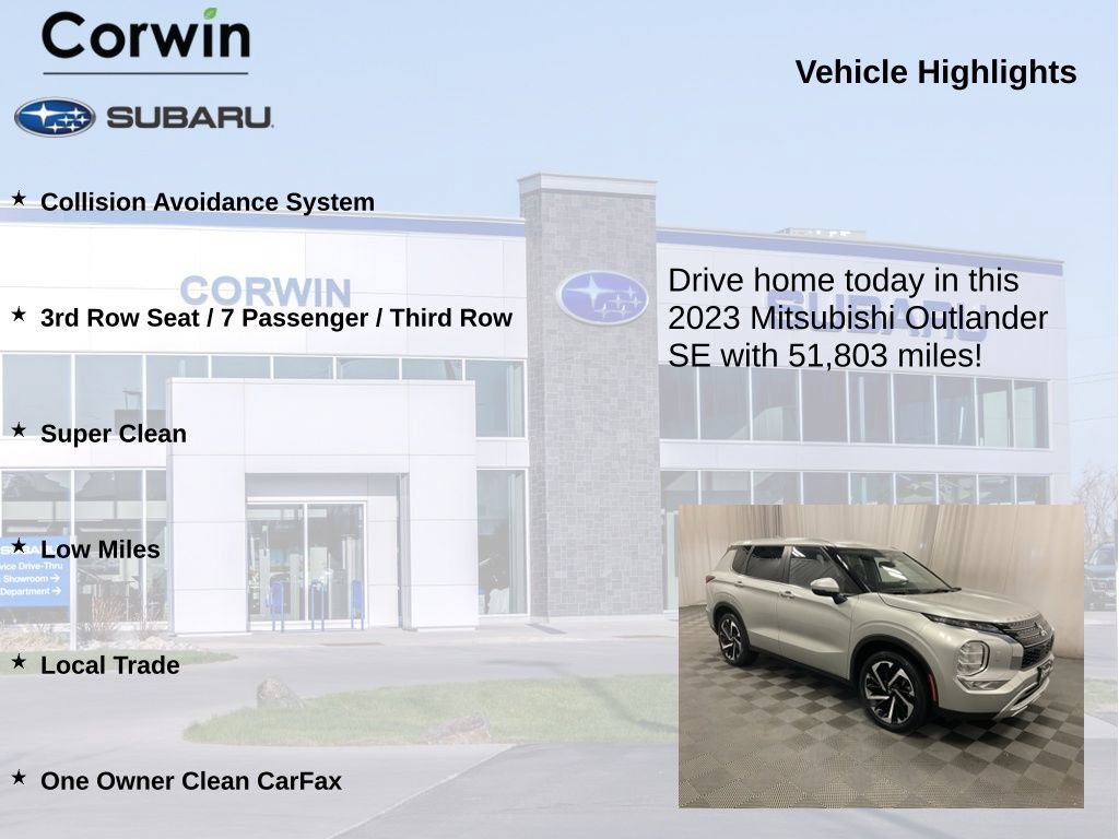 Used 2023 Mitsubishi Outlander SE AWD/4WD image 6