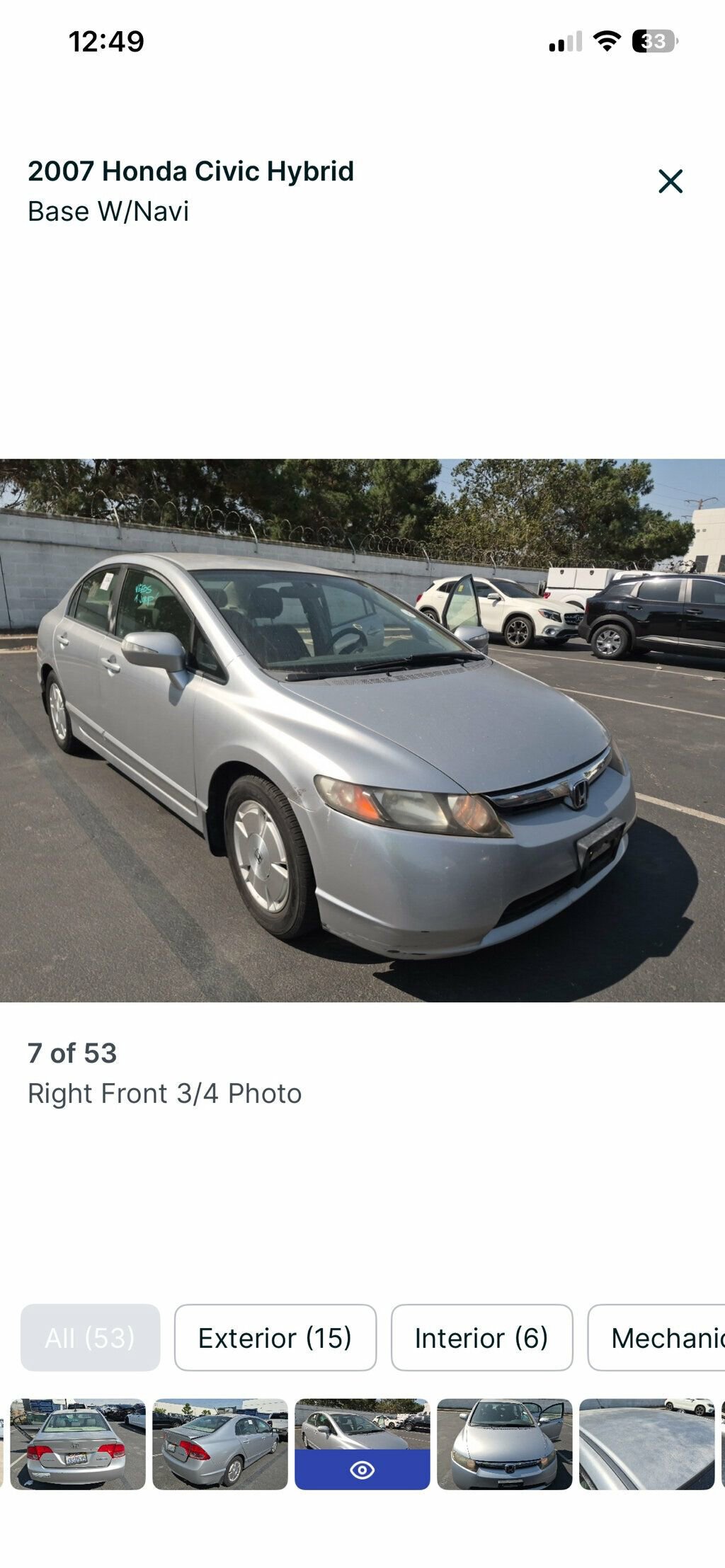 Used 2007 Honda Civic Hybrid Sedan image 3