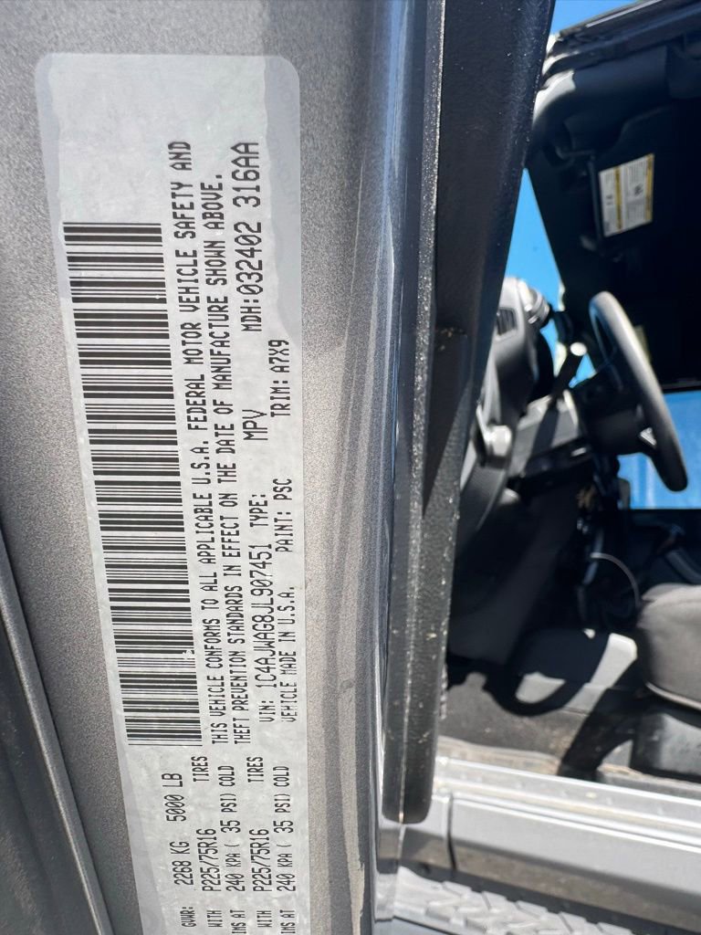 Used 2018 Jeep Wrangler Sport AWD/4WD image 21