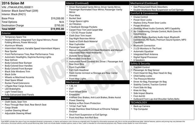 Used 2016 Scion iM image 15