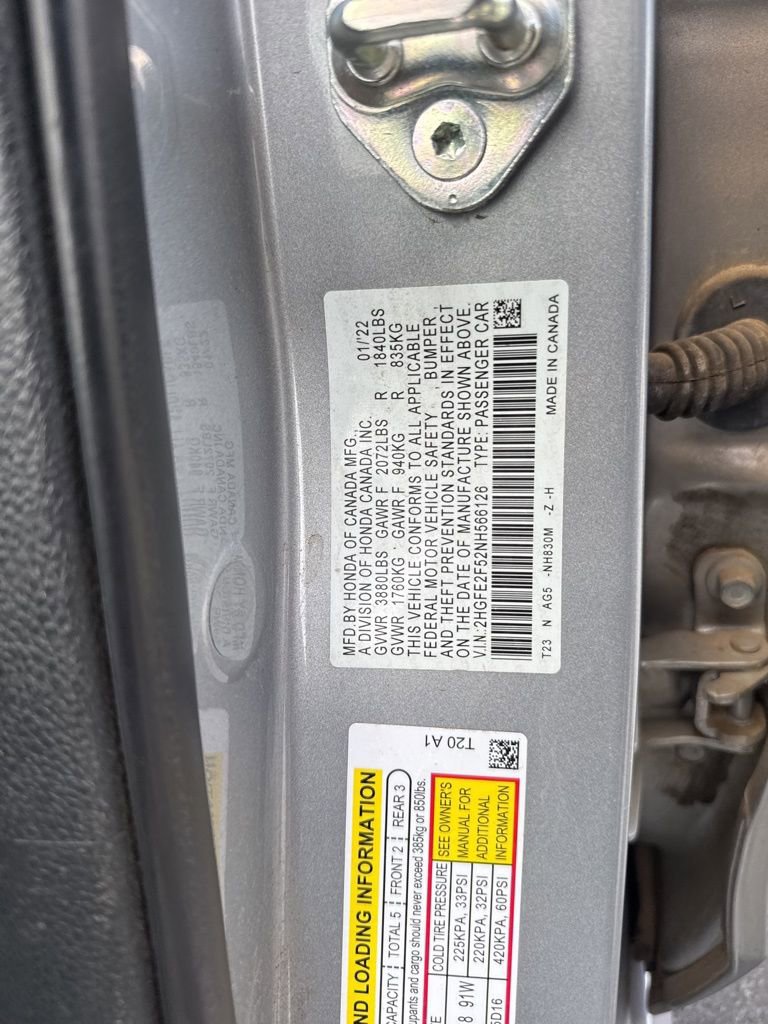 Used 2022 Honda Civic Sport image 21