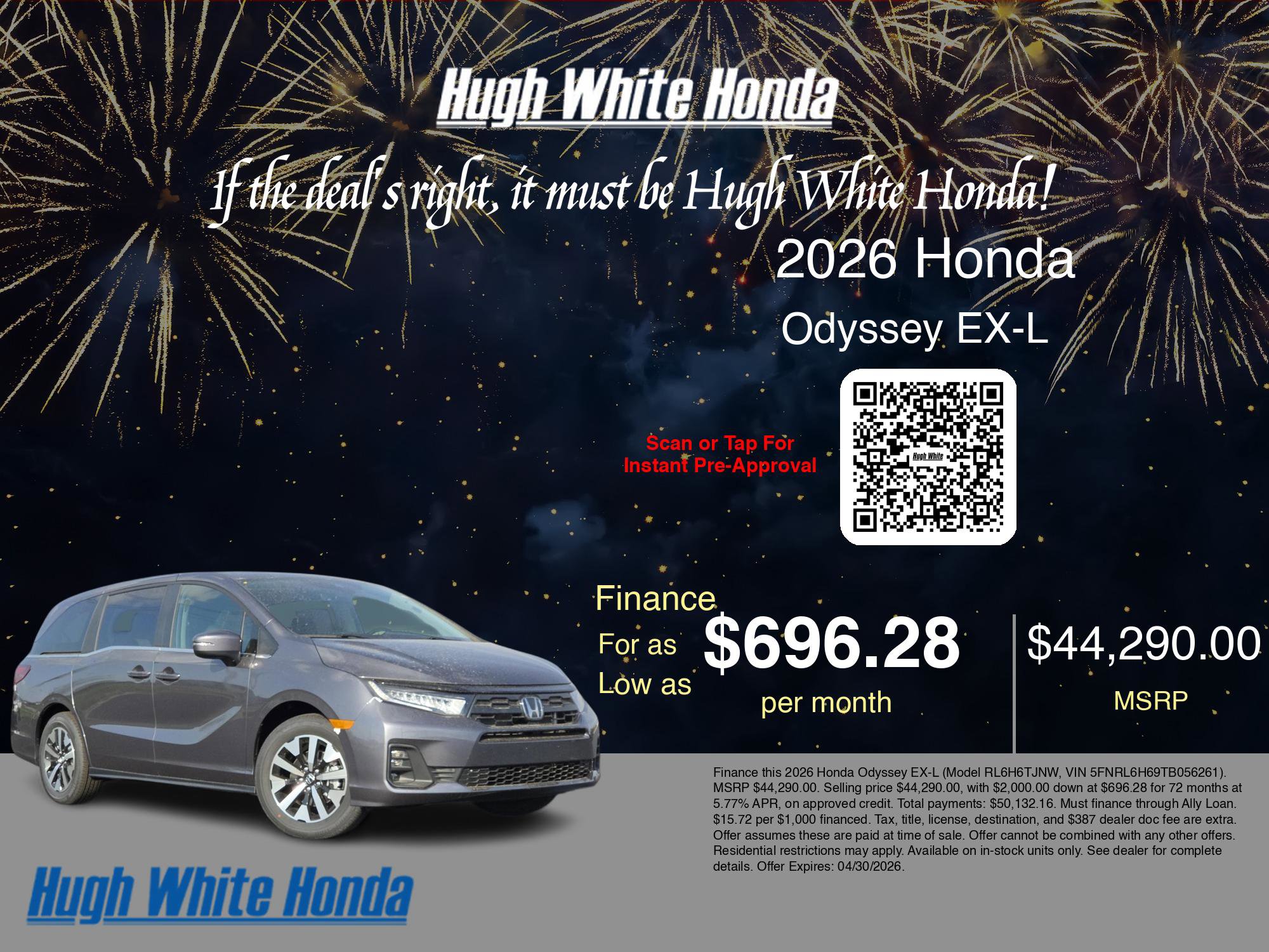 New 2026 Honda Odyssey EX-L image 7
