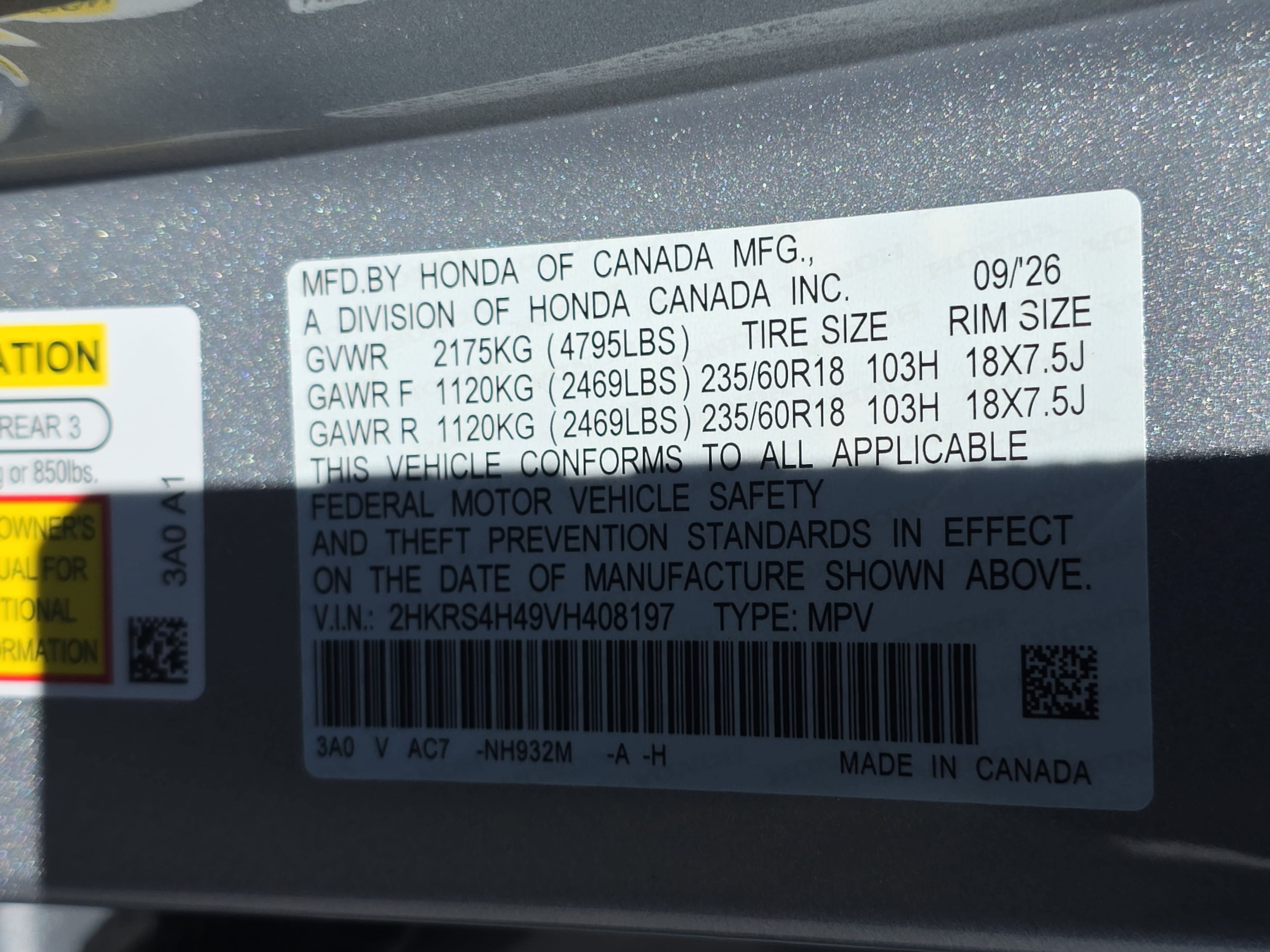 New 2027 Honda CR-V EX image 36
