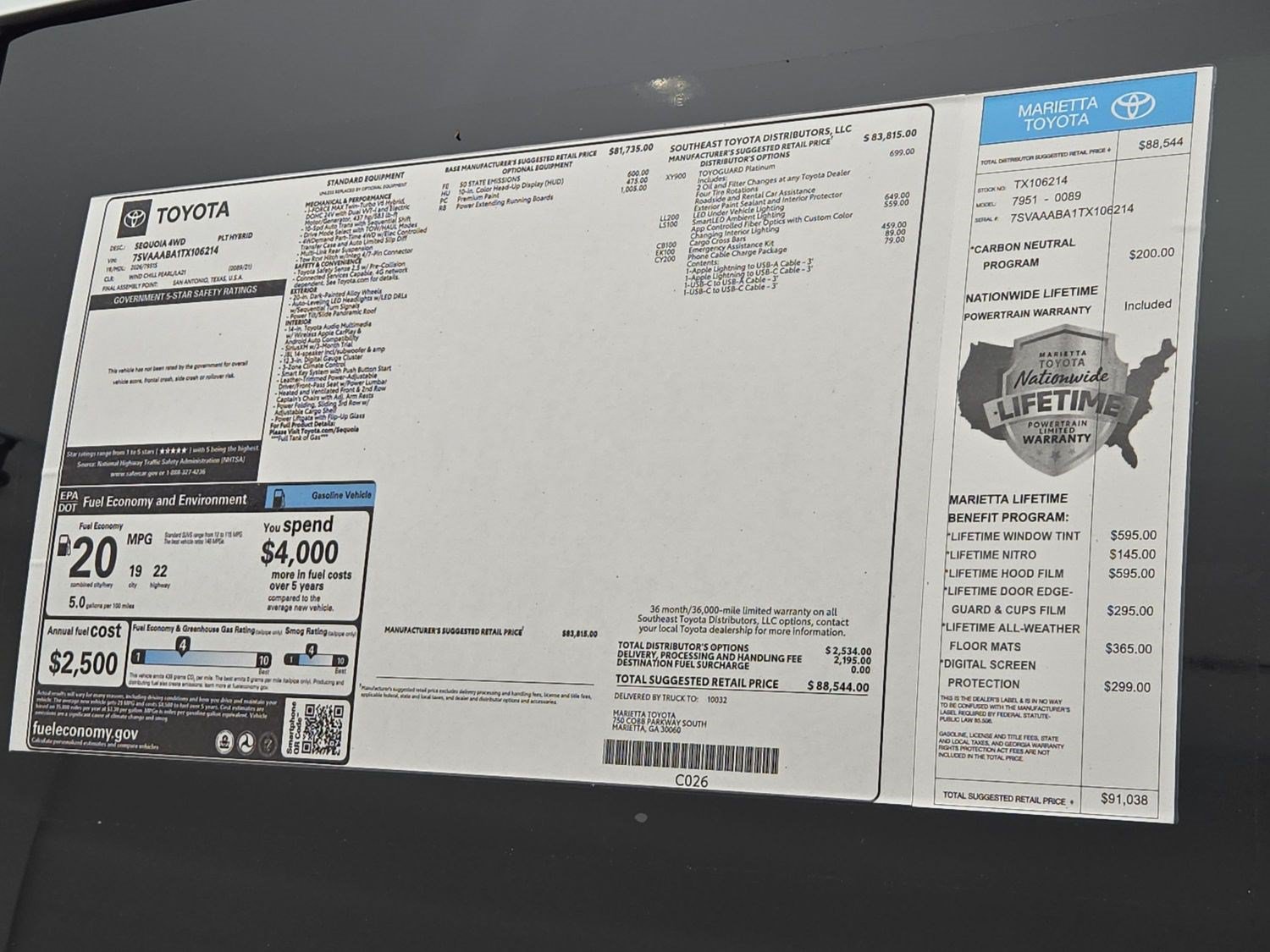 New 2026 Toyota Sequoia Platinum AWD/4WD image 36